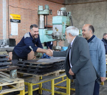 بازدید از شرکت دانش‌بنیان گسترش صنایع ریلی ایران