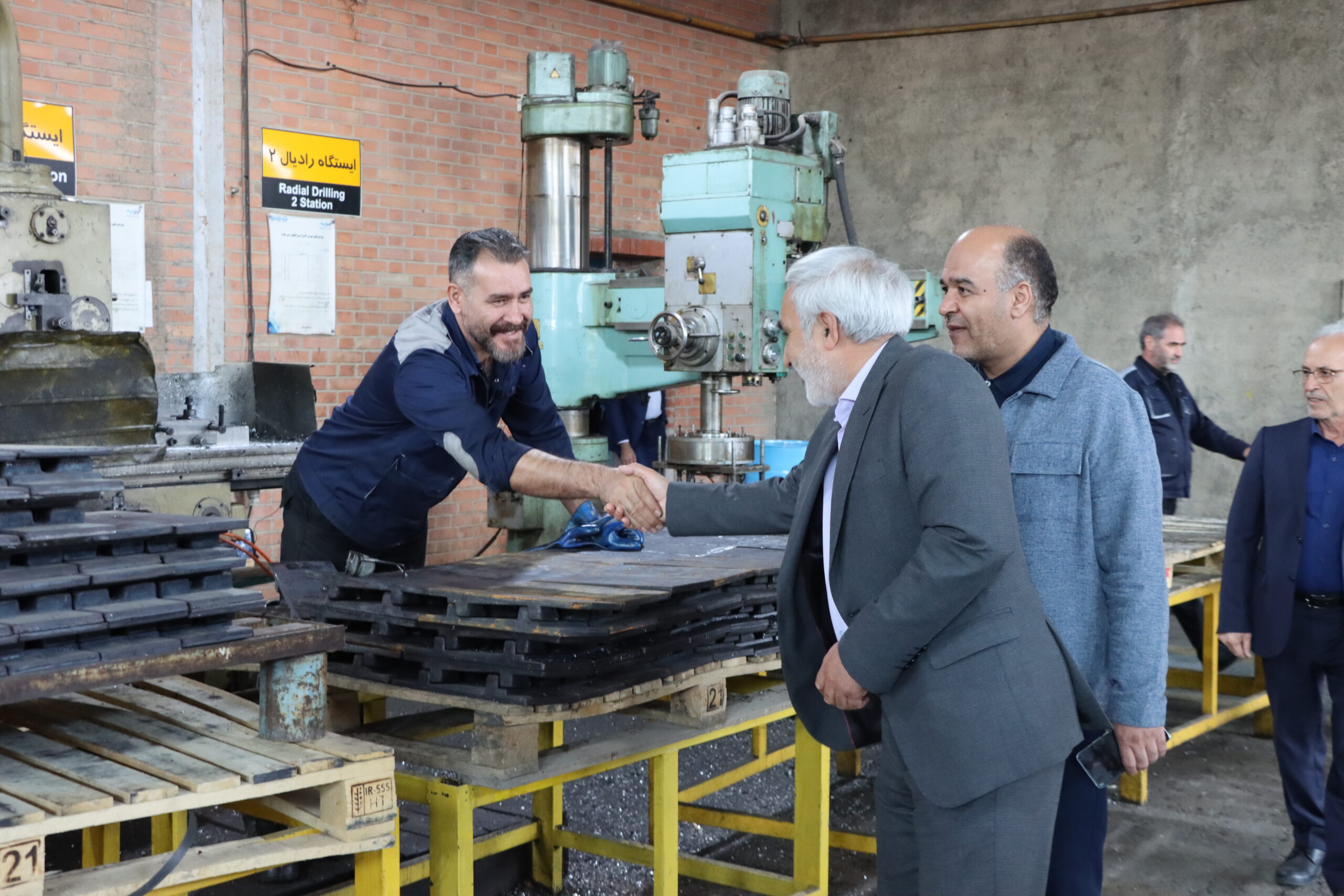 بازدید از شرکت دانش‌بنیان گسترش صنایع ریلی ایران