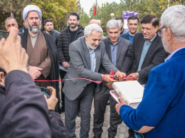 افتتاح پارک ملت روستای بایرام در شهرستان اسکو