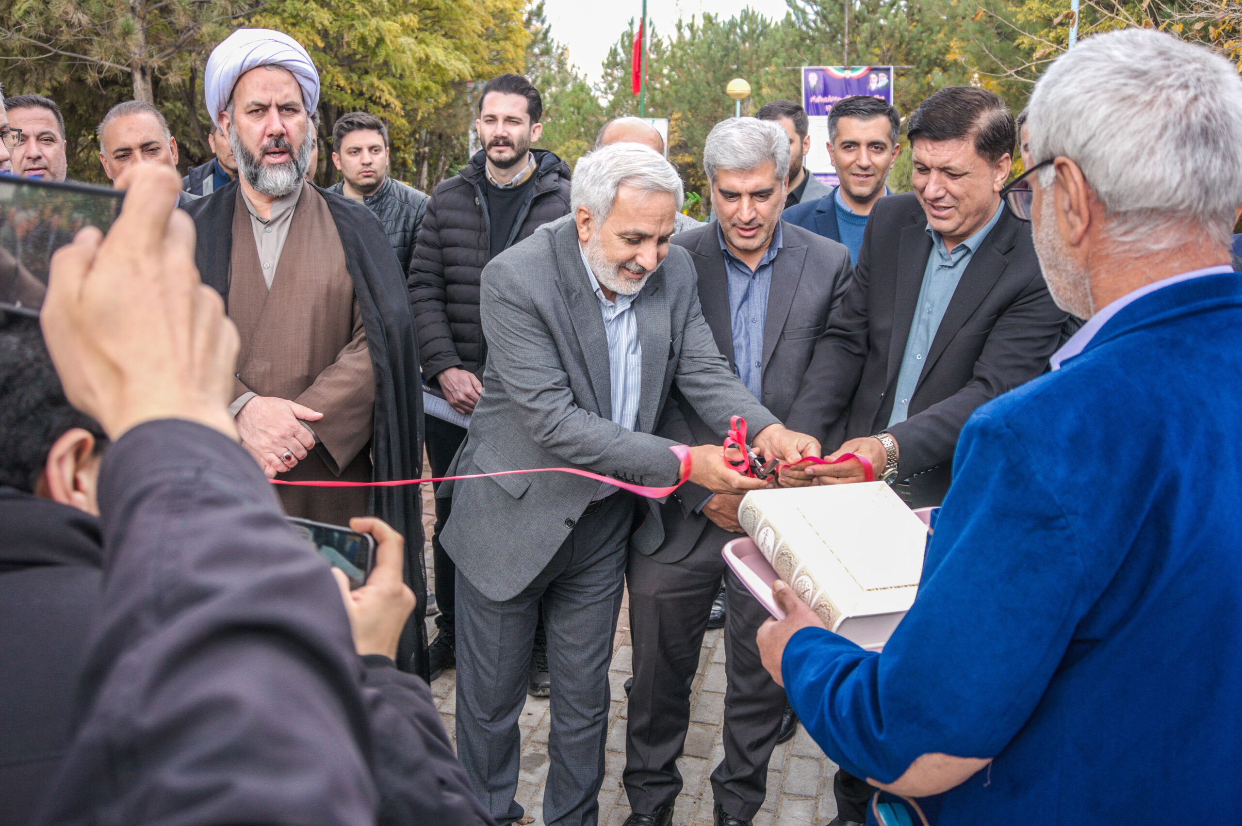 افتتاح پارک ملت روستای بایرام در شهرستان اسکو